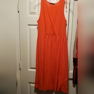 Zara Midi Dress V-Neck Knit Dress Size Medium